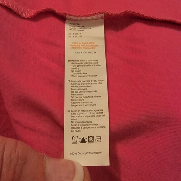 Pink Forever 21 Women's " Baaad Gal" Graphic T-Shirt - Picture 5 of 5